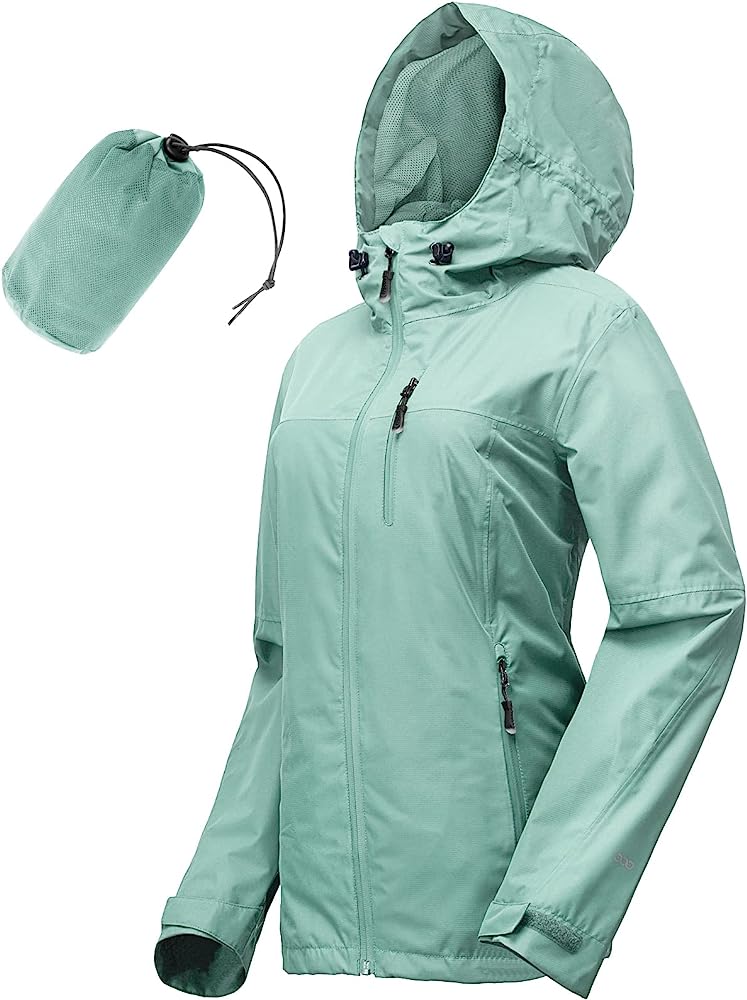 women's rain jacket with hood