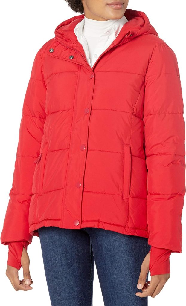 Women’s Heavyweight Long-Sleeve Hooded Puffer Coat