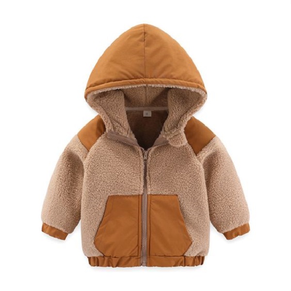 warm winter sherpa jacket for kids