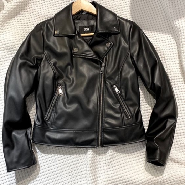 Clean lamb leather jacket.