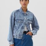 dress with a jean jacket