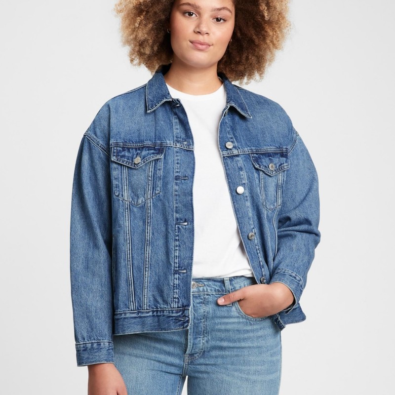 dress with a jean jacket